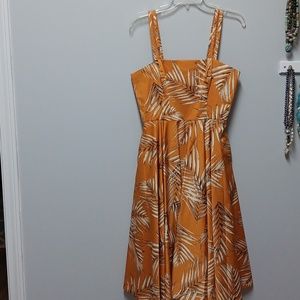 WHBM print midi dress, size  8P